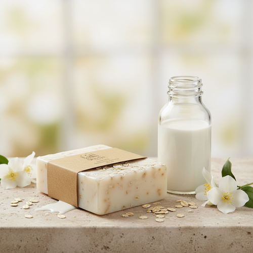 Goat Milk - Oatmeal & Jasmine Bar Soap product image