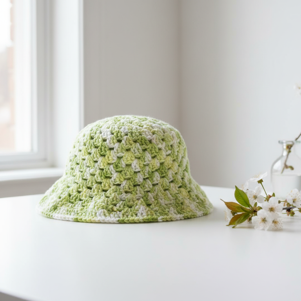 Green Variegated Bucket Hat - Option 1
