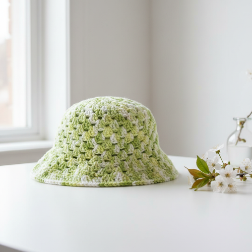 Green Variegated Bucket Hat - Option 1