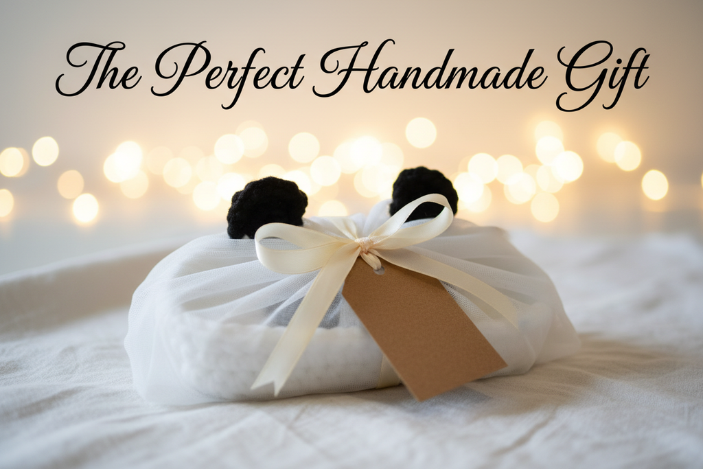 Crochet panda case as a gift