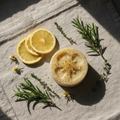 Loofah Body Bar - Lemon Flat Lay